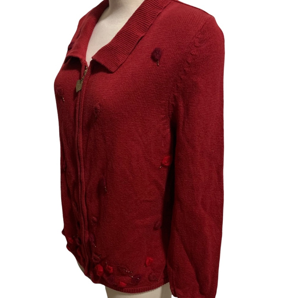 Red Leaf Fall themed Cinnamon & Cinder sweater